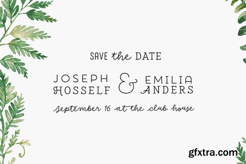 Save The Date Font Family