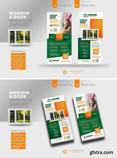 CM - Window &amp; Door Repair Flyer Templates 2339773