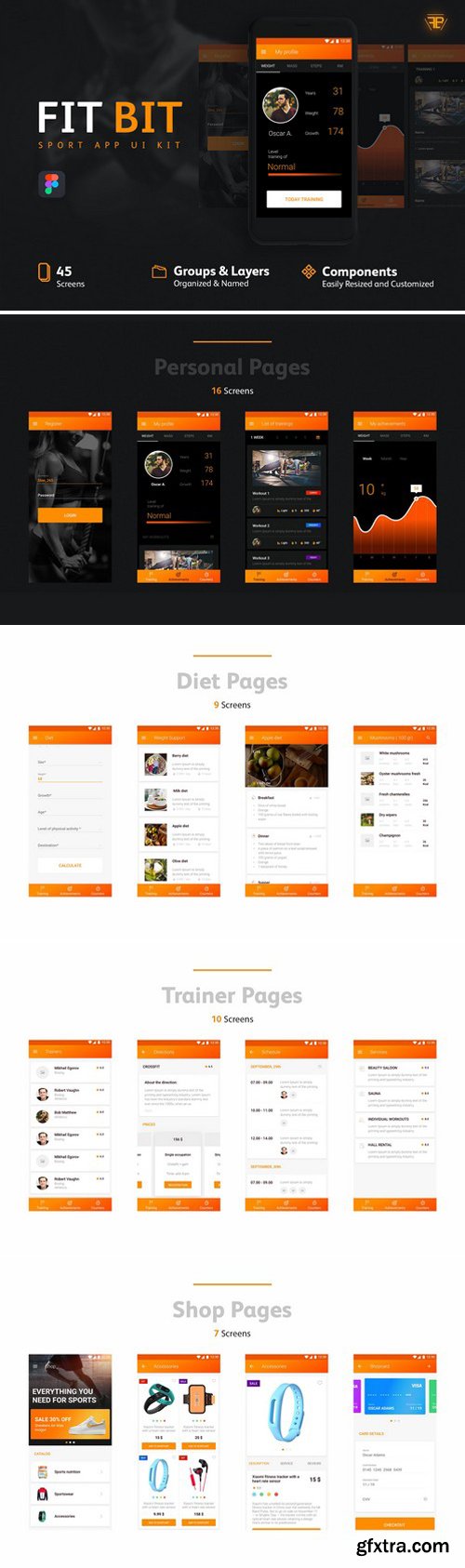 CM - FIT BIT Sport UI Kit 2338428