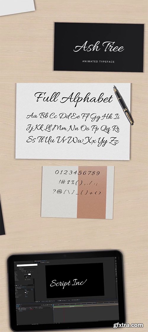 Ash Tree Animated Font 69143