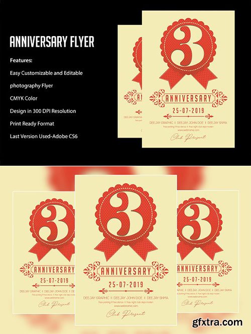 CreativeMarket - Anniversary Flyer 2368291