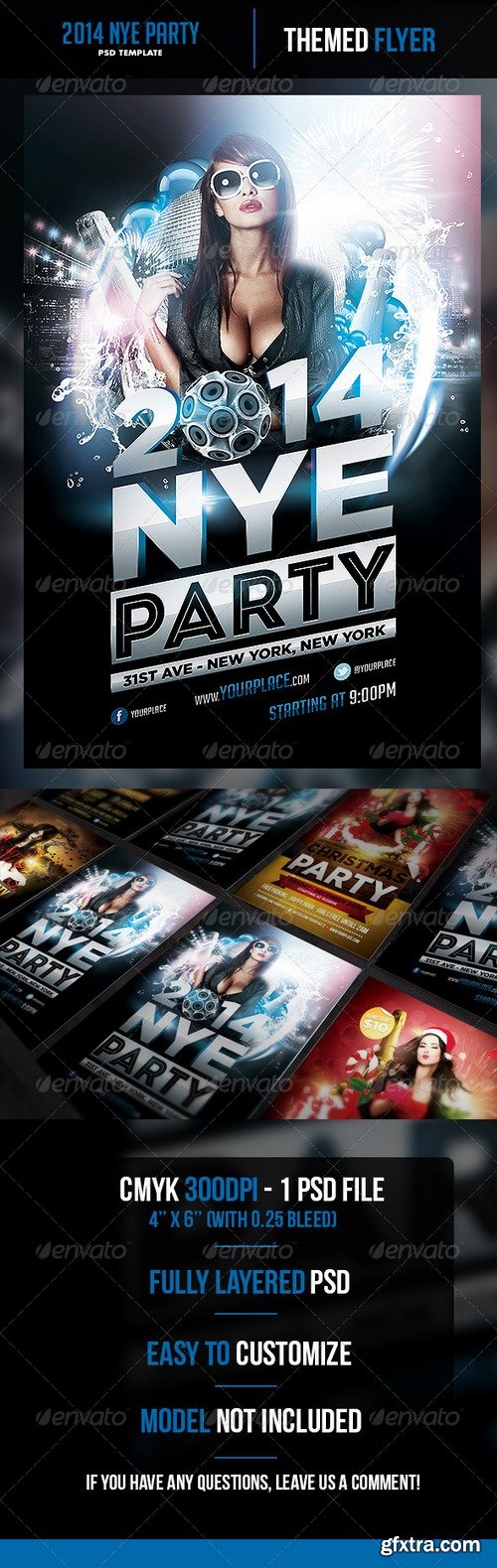 Graphicriver - 2014 New Years Eve Party Flyer Template 6274110