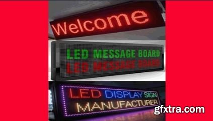 Programming and design of Dot Matrix LED display on Proteus