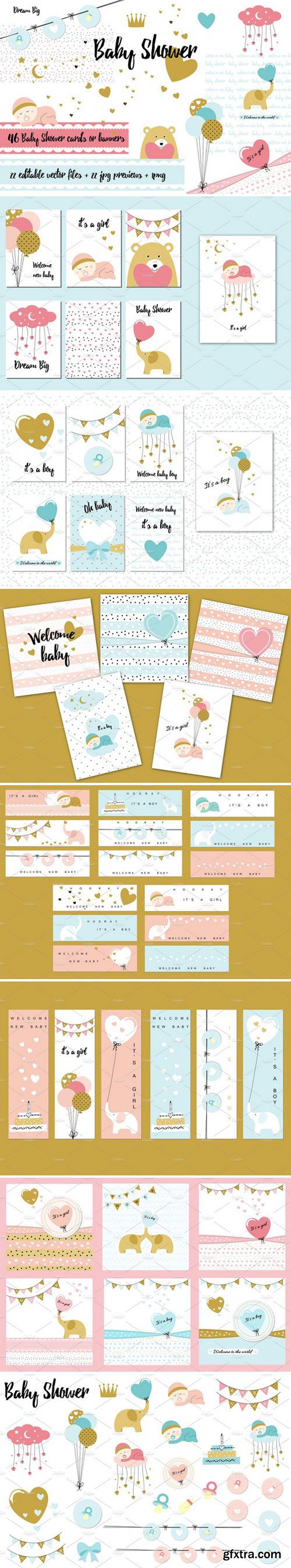 CM - Baby Shower - cards and banners 1597512