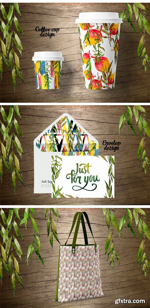 CM - Willow Branches JPG Watercolor Set 2316172