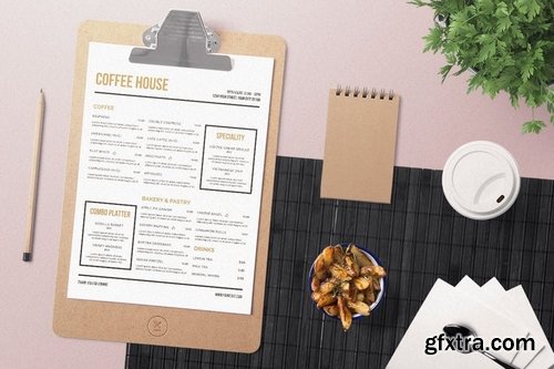 Minimalist Coffee Menu