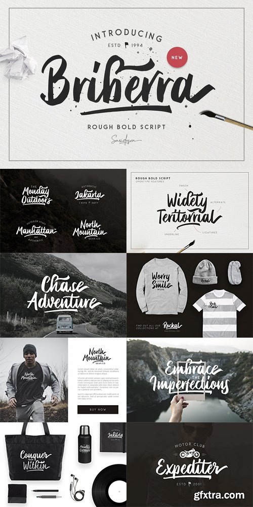 CM - Briberra - Rough Bold Script 2234583