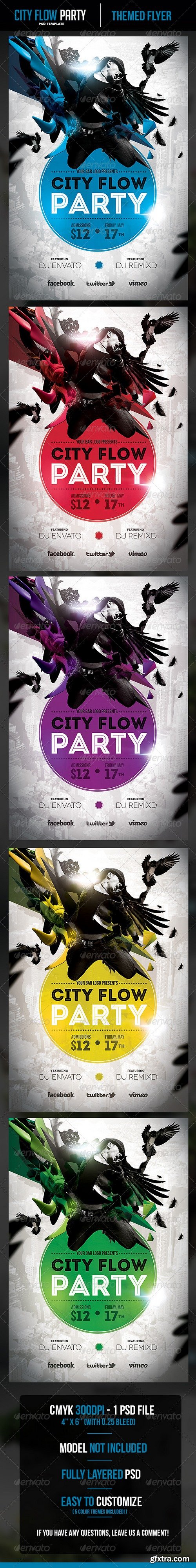 Graphicriver - City Flow Party Flyer Template 5310420