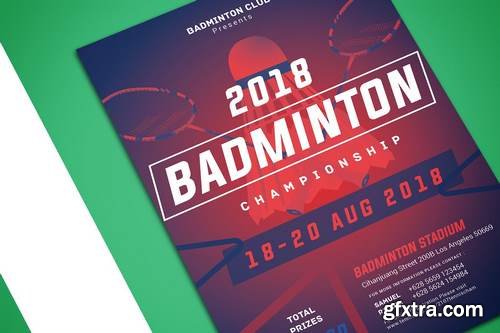 Badminton Championship Flyer