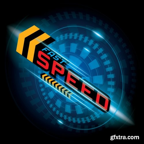 Speed picture vector logo illustration of the business campaign 41-25 Eps