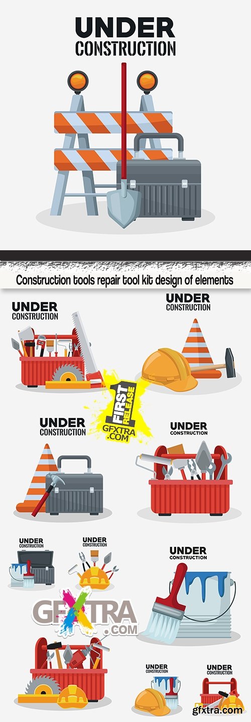 Construction tools repair tool kit design of elements