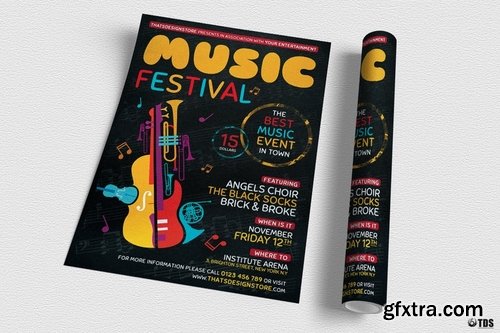 Music Festival Flyer Template V10