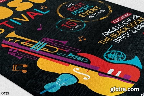 Music Festival Flyer Template V10