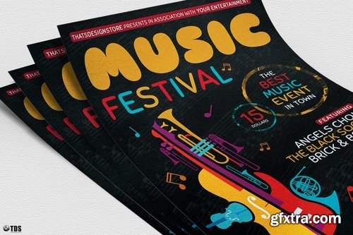 Music Festival Flyer Template V10