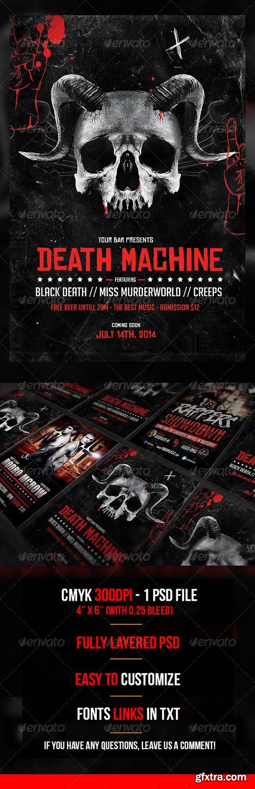 Graphicriver - Death Machine Flyer Template 7426227