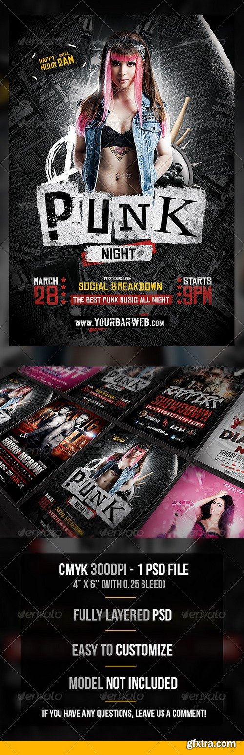 Graphicriver - Punk Night Flyer Template 7354076