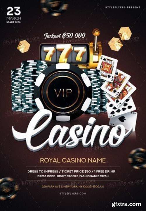 Casino V6 2018 PSD Flyer Template