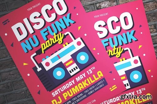 Disco Nu-Funk Party Flyer