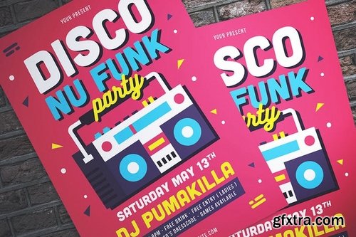 Disco Nu-Funk Party Flyer