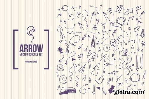 Doodle Arrows Vector Set