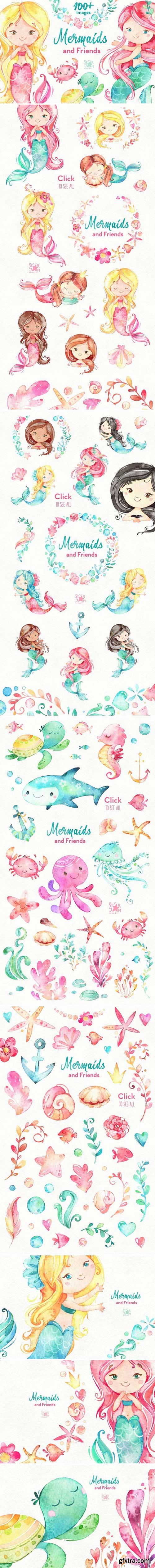 CM - Mermaids &amp; Friends. Underwater world 1588358