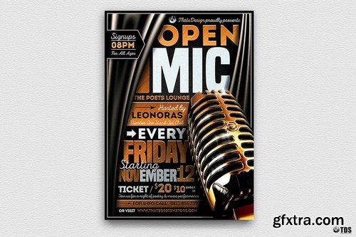 GraphicRiver - Open Mic Flyer Template 15471029