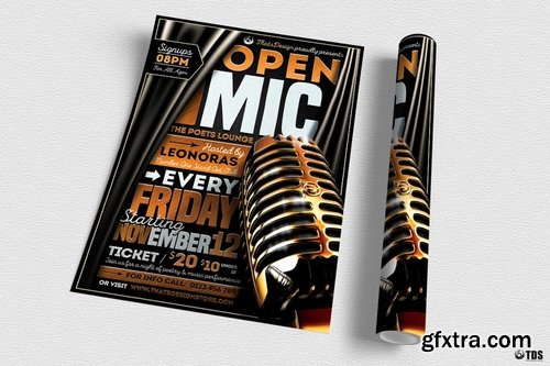 GraphicRiver - Open Mic Flyer Template 15471029