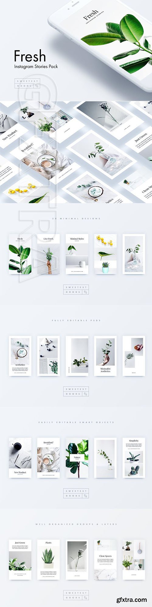 CreativeMarket - Fresh Instagram Stories Pack 2369471