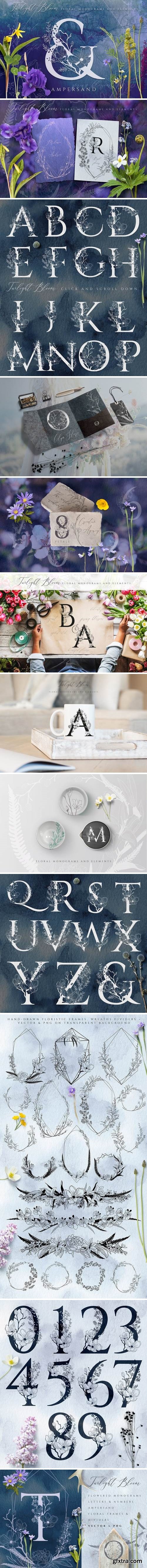 Floral Monograms & Elements