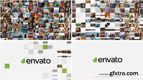 Videohive 10 Mosaic Logo Reveals 20728347