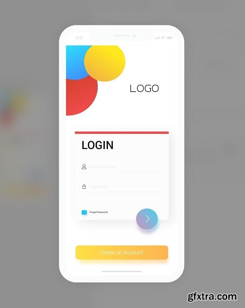 Login Screen UI Design in Adobe XD » GFxtra