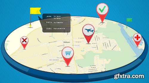 Videohive GPS Markers Map 9910759