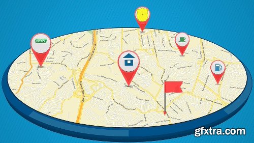 Videohive GPS Markers Map 9910759