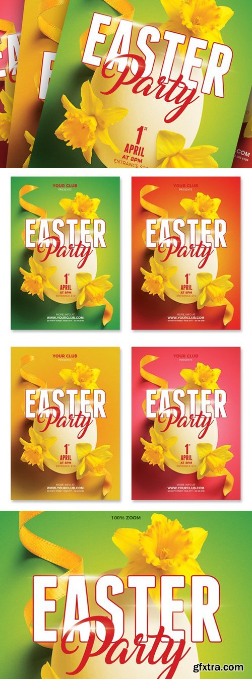 CM - Easter / Spring Party A5 Flyer 2359411