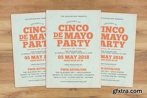 Cinco De Mayo Typography Flyer