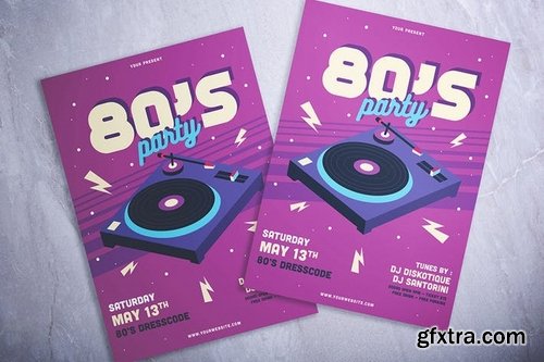 80\'s Party Flyer