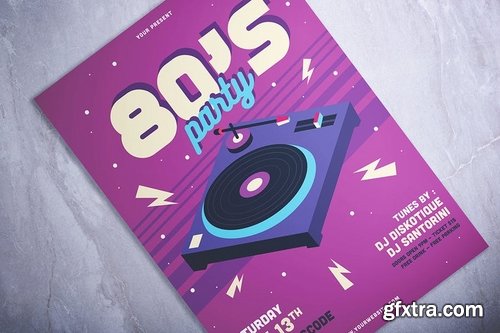 80\'s Party Flyer