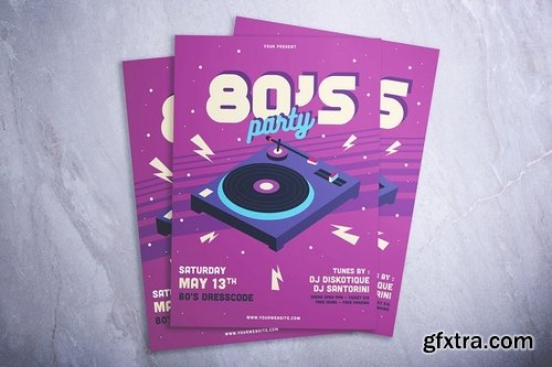 80\'s Party Flyer