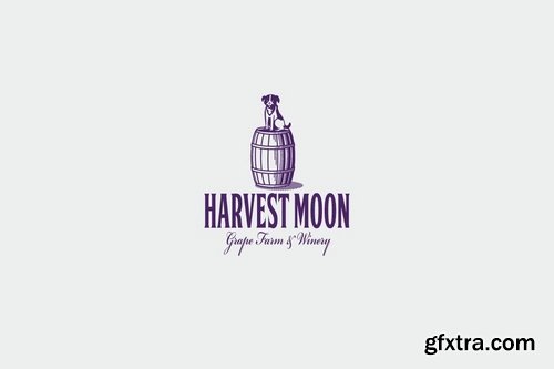 Harvest Moon Logo Template