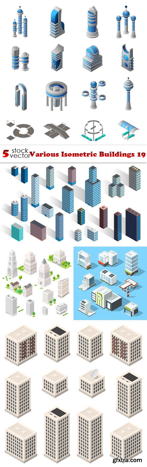 Vectors - Various Isometric Buildings 19