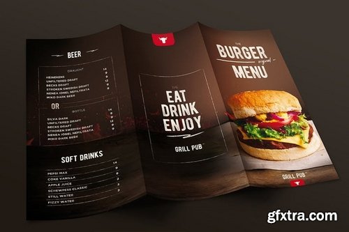 Burger Menu Trifold