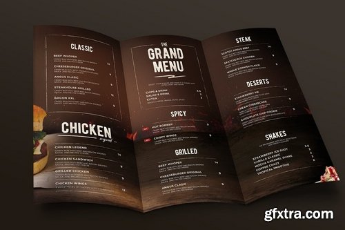 Burger Menu Trifold