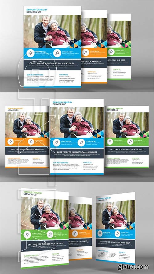 CreativeMarket - Senior Care Flyer Template 2369112