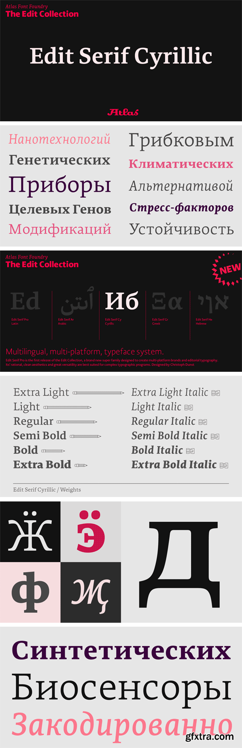 Edit Serif Cyrillic Font Family