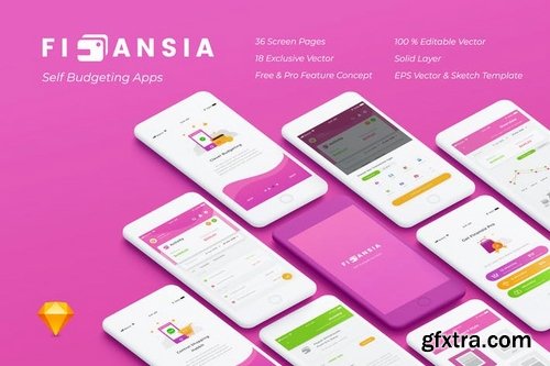 Finansia - Self Budgeting Apps UI Kit