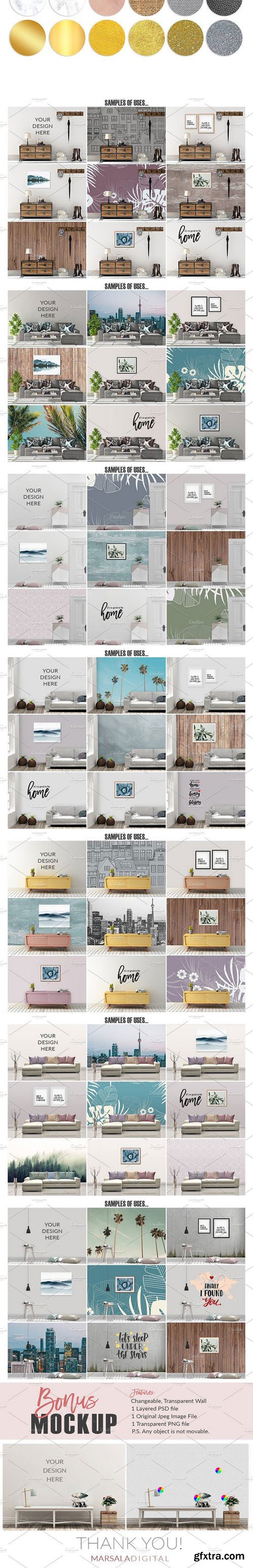 Download Cm Interior Frame Mockups Bundle 3 2340324 Gfxtra PSD Mockup Templates