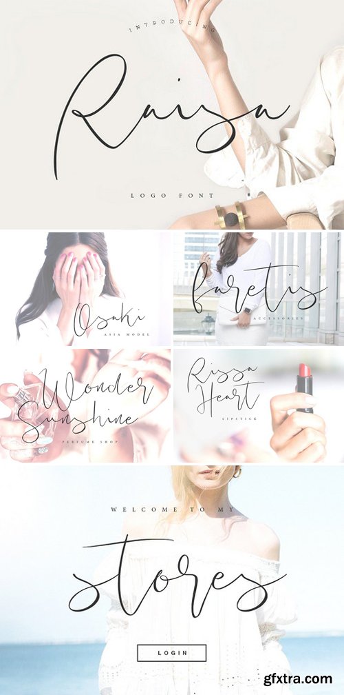 CM - Raisa Script - Logo Font 2153108