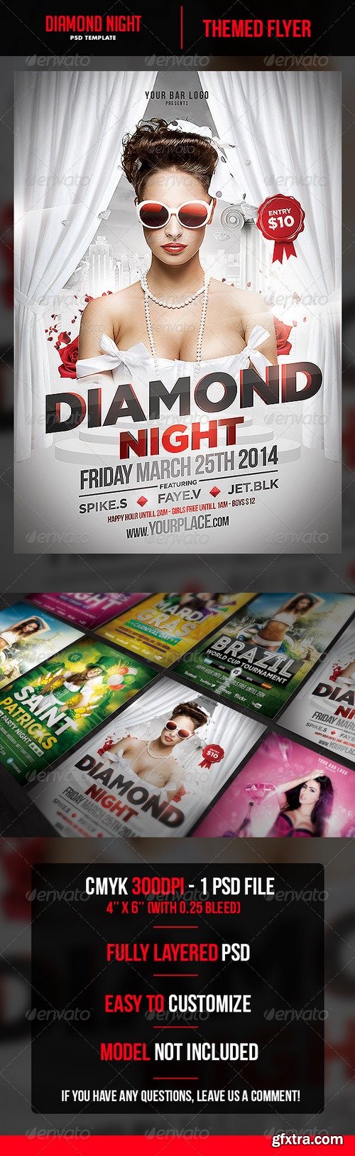 Graphicriver - Diamond Night Flyer Template 6800627