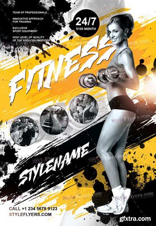 Fitness V7 2018 PSD Flyer Template