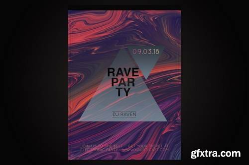 Rave Party Flyer Poster